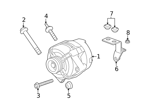 Alternator for 2008 Saturn Vue #0