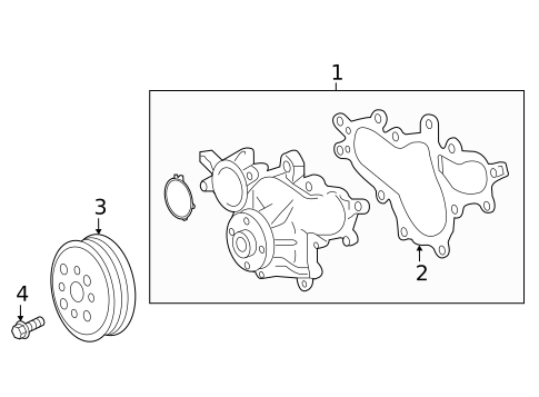 Water Pump for 2025 Lexus LC500 #1