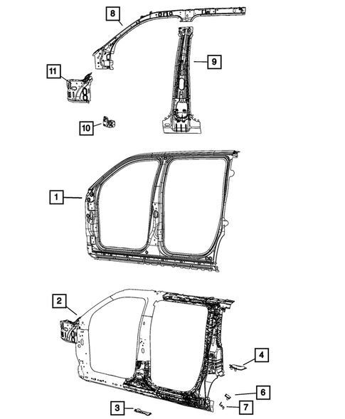 Aperture Panel, Pillar Supports and Cab Back for 2022 Jeep Grand Wagoneer #1