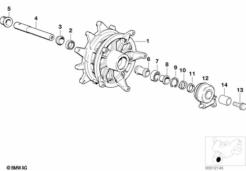 Wheels with Bearings for 2002 BMW-Motorrad R 1150 GS #1