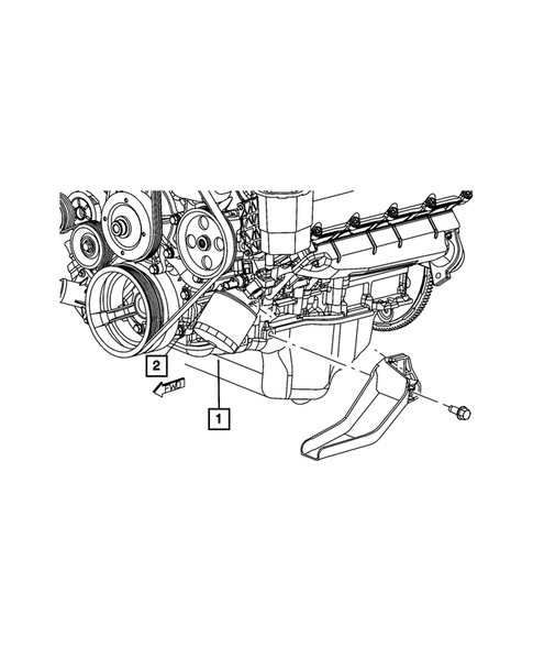 Engine Oiling, Oil Pan and Indicator (Dipstick) for 2008 Dodge Ram 2500 #1