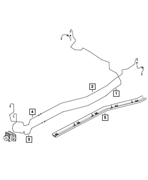 Hydraulic Control Unit, Brake Tubes and Hoses for 2020 Jeep Compass #3
