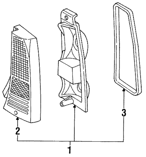 Tail Lamps for 1992 Ford Taurus #0