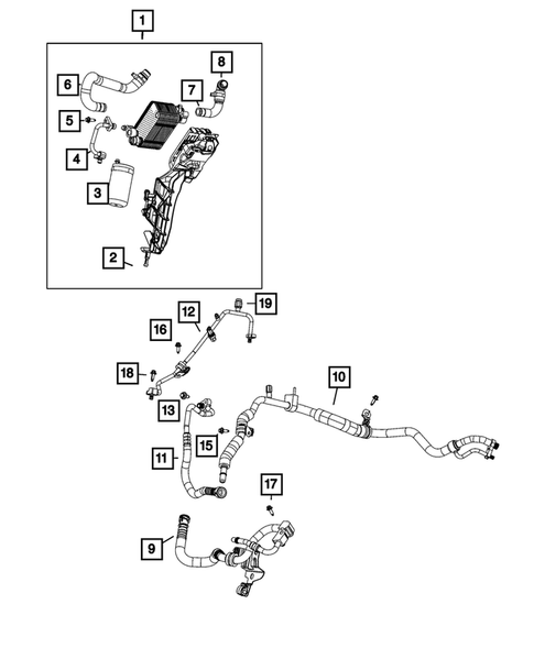 Air Conditioner and Heater Plumbing for 2021 Jeep Renegade #5