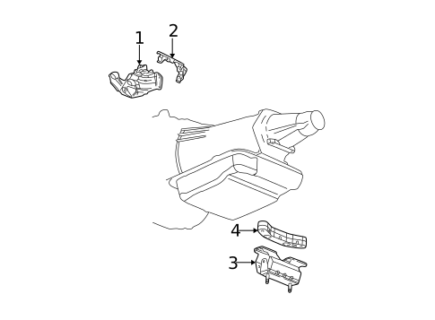 Engine & Trans Mounting for 2008 GMC Envoy #0