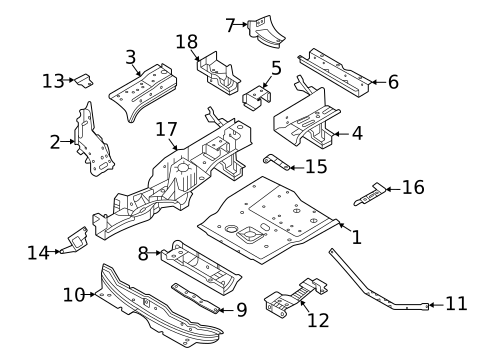 Rear Floor & Rails for 2023 Land Rover Defender 90 #0