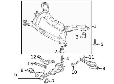 Rear Suspension for 2015 Volvo V60 #2