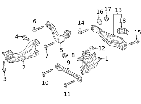 Rear Suspension for 2018 Honda CR-V #2
