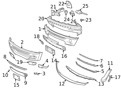Bumper & Components - Front for 2005 Mini Cooper #0