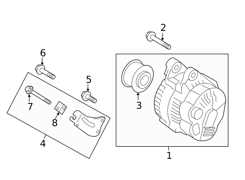 Alternator for 2013 Hyundai Elantra Coupe #0