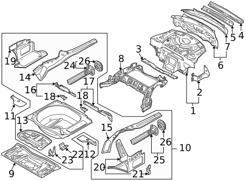 Rear Body for 2009 BMW M6 #0
