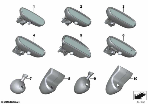 Interior Equipment, Upper for 2017 Mini Cooper SE ALL4 #3