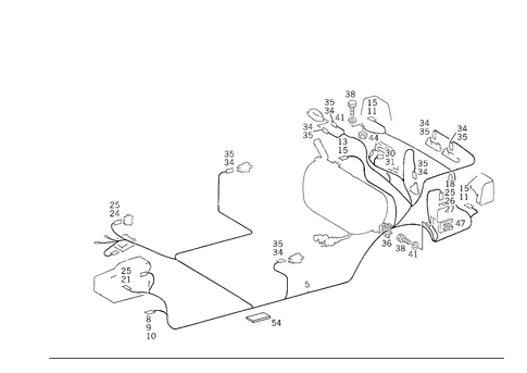 Tail Lamp Cable Harness for 1993 Mercedes-Benz 300E #2