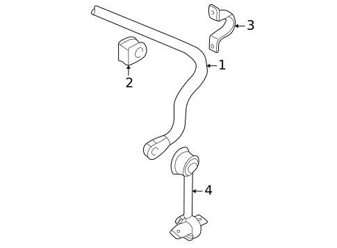 Stabilizer Bar & Components for 2007 Audi A4 Quattro #2