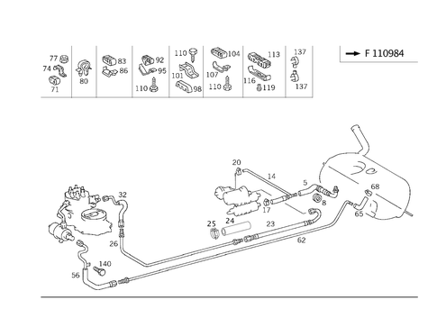 Fuel Lines for 1992 Mercedes-Benz 500SL #0