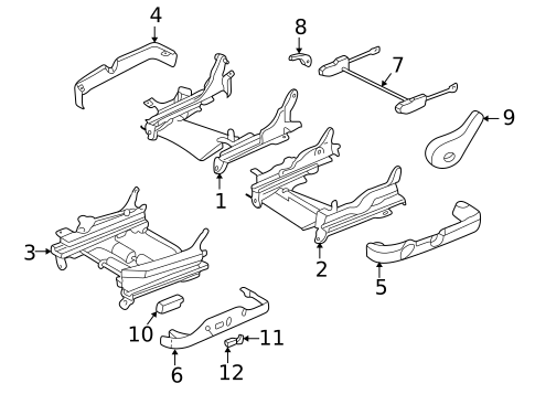 Tracks & Components for 2003 Chrysler Sebring #1