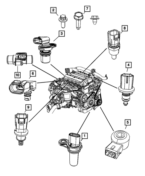 Sensors for 2009 Jeep Patriot #1