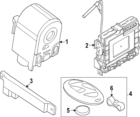 Keyless Entry Components for 2025 Hyundai Sonata #0