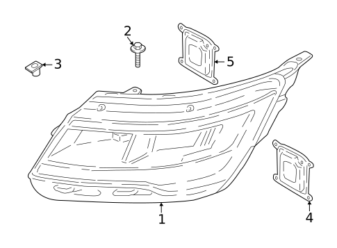 Headlamp Components for 2021 Lincoln Corsair #0