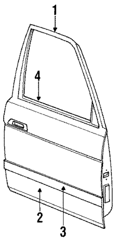 Door & Components for 1991 Mazda MPV #0