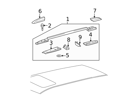 Luggage Carrier for 2012 Toyota Highlander #0