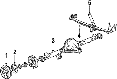 Rear Suspension for 1986 Ford Bronco II #1