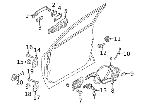 Front Door for 2016 Nissan Juke #1