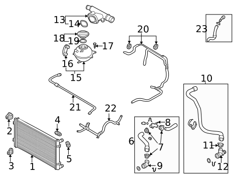 Radiator & Components for 2000 Volkswagen Jetta #0