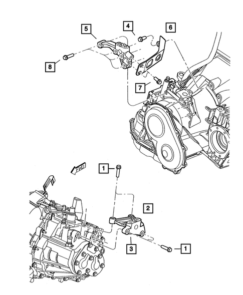 Engine Mounting for 2004 Chrysler PT Cruiser #1