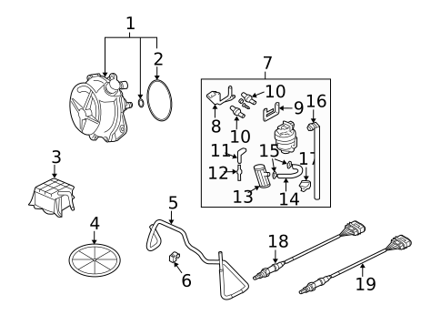 Emission Components for 2007 Audi A4 Quattro #0