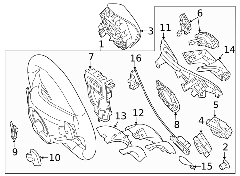 Steering Wheel & Trim for 2016 Mercedes-Benz GLE 450 AMG® #3