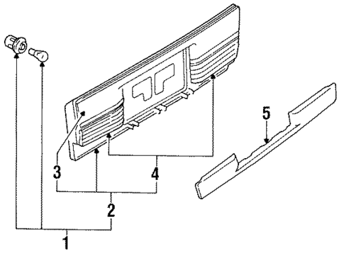 Combination Lamps for 1988 Mazda MX-6 #0