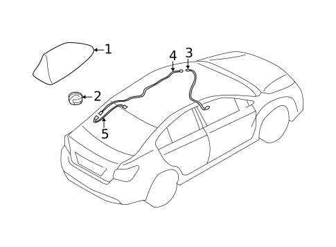 Antenna & Radio for 2023 Subaru Crosstrek #0