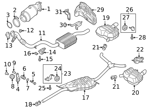 Exhaust Components for 2025 Audi A5 Sportback #0