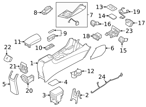 Center Console for 2018 Kia Niro #0