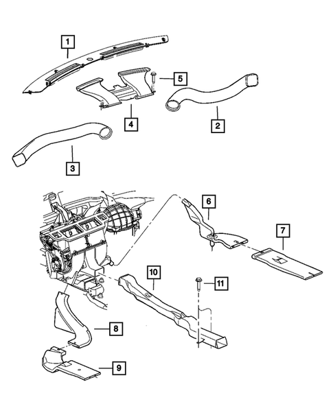 Air Ducts for 2010 Dodge Challenger #0