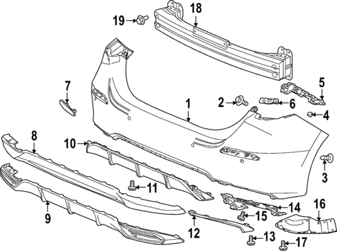 Bumper & Components - Rear for 2022 Honda Civic #0