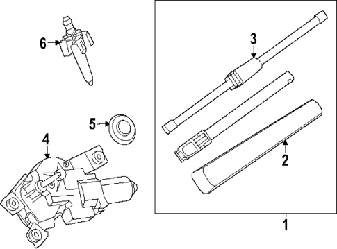 Wiper & Washer Components for 2025 Mini Countryman #1