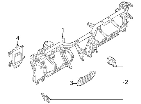 Instrument Panel Components for 2022 Ford Bronco #2