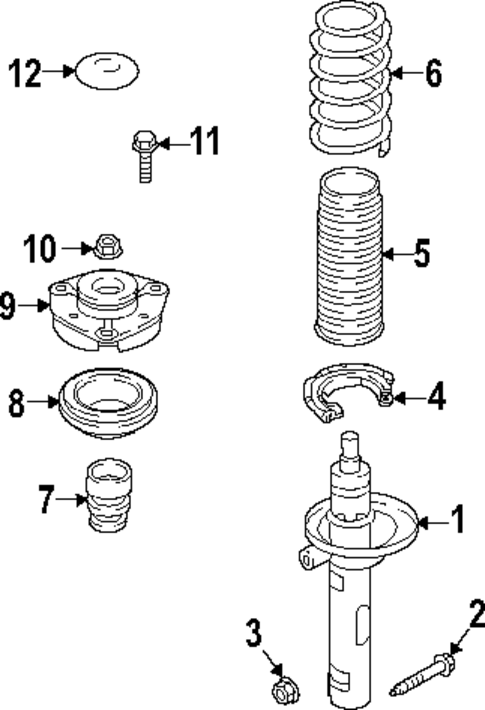 Struts & Components for 2011 Volkswagen Jetta #5
