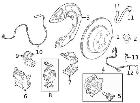 Rear Brakes for 2024 BMW M850i xDrive Gran Coupe #1