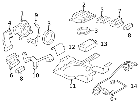 Passenger Seat Components for 2014 INFINITI QX80 #2