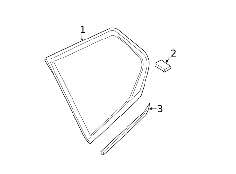 Glass & Hardware for 2013 BMW X1 #0