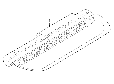 High Mounted Stop Lamp for 2000 BMW 323Ci #1