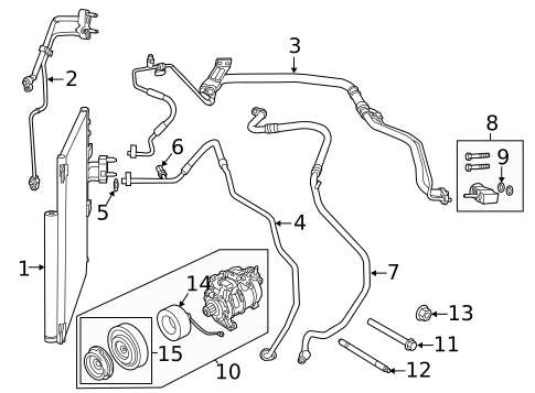 Condenser, Compressor & Lines for 2024 Ram 3500 #0