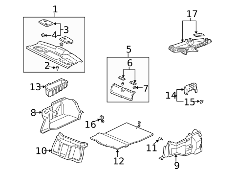 Interior Trim - Rear Body for 1998 Acura RL #0