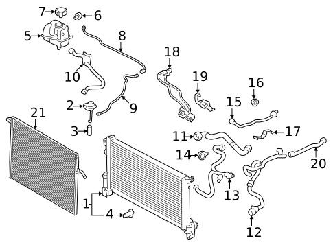 Radiator & Components for 2025 Volvo S60 #17