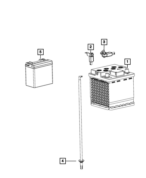 Battery, Battery Tray and Cables for 2025 Jeep Wagoneer S #2