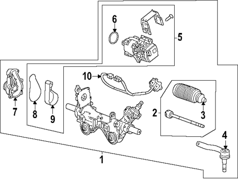 Steering Gear & Linkage for 2024 GMC Sierra EV #1