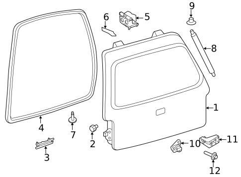 Liftgate for 2009 Lincoln Navigator #2